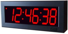 led clock outdoor 6 digits 4 inch solid segments