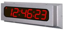 led clock waterproof narrow stainless steel 6 digits 2_3 inch