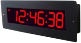 led clock metal flush 6 digits 2_3 inch same size seconds