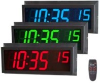 led clock metal 6 digits 4 inch smaller sec