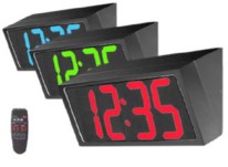 led clock metal slanted 4 digits 4 inch